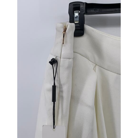 CALVIN KLEIN Women's Plus White Pleated Scuba A-Line Knee-Length Skirt SZ 20W - Picture 5 of 12